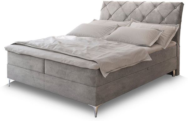 Masseno Boxbett MACON 140x200 cm mit Bonell Matratze und Topper