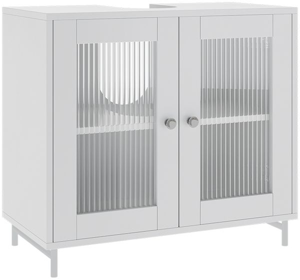 Waschbeckenunterschrank Malte Weiß 60 x 58 cm Vicco