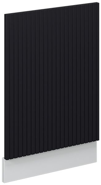 Frontblende Fame-Line Schwarz gestreift 45 cm ohne Arbeitsplatte Vicco