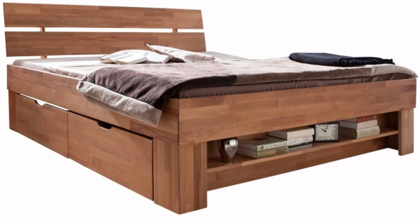 Futonbett Sabine / Sofie, Holzfarben, 145 x 88 x 215 cm