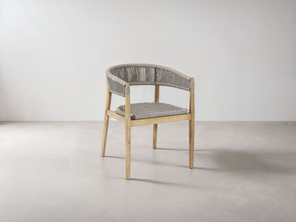Micadoni Stuhl Miara 1-Sitzer Kord Beige
