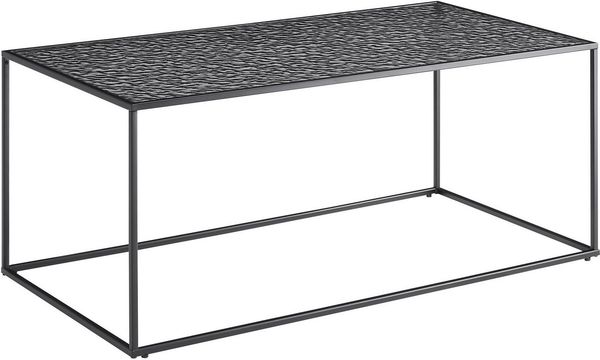 SalesFever Couchtisch Wohnzimmertisch - Design trifft Funktionalität (1-St), Glasplatte mit Strukturoptik