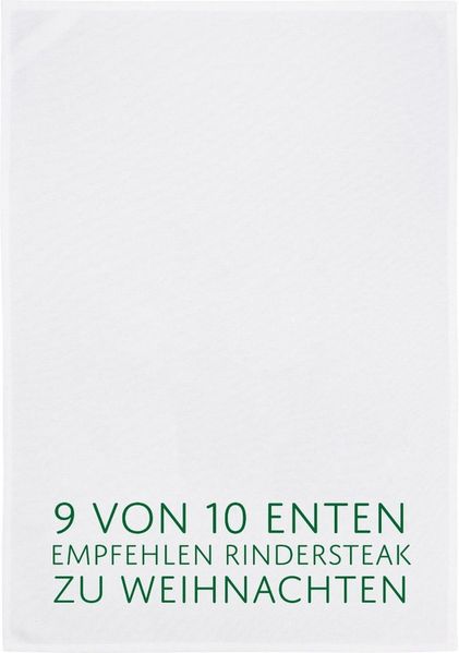 17,30 Hamburg Geschirrtuch Enten-Ratgeber, Grün, (1-tlg), 50x70cm, Siebdruck