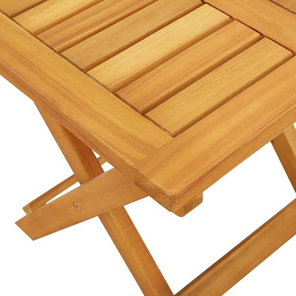 vidaXL Sonnenliegen 2 Stk. mit Tisch Massivholz Akazie 3206368 Bild 8