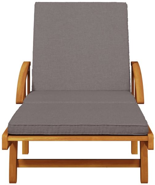 vidaXL Sonnenliegen 2 Stk. mit Tisch Massivholz Akazie 3206368 Bild 5