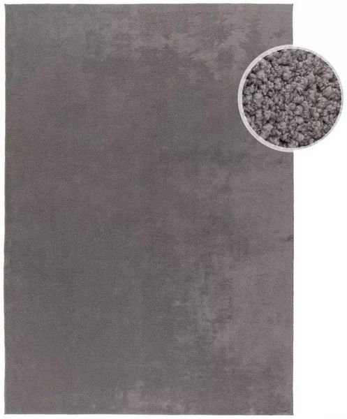 Carpet City Teppich CALMA 200, rechteckig, Höhe: 14 mm, Kurzflor, Waschbar, Anti-Rutsch, ideal für Wohnzimmer, Schlafzimmer