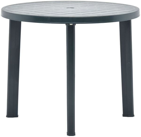 Gartentisch, Balkontisch, Küchentisch Grün 89 cm Kunststoff