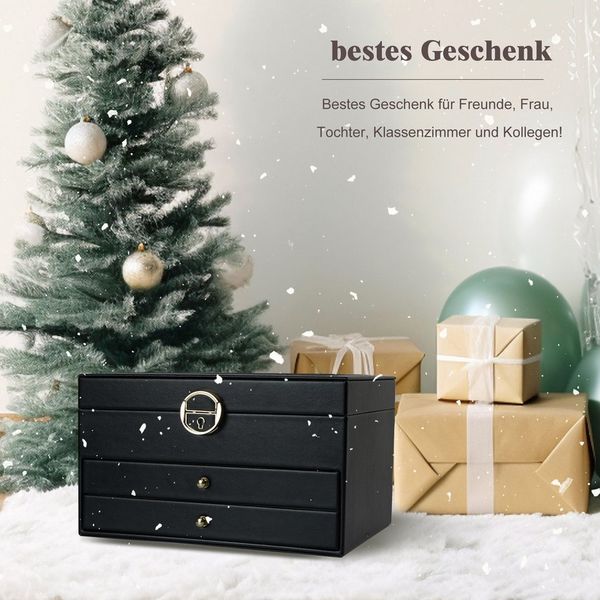 AdelDream Schmuckkasten AdelDream Schmuckkasten dreistöckige Schmuckbox