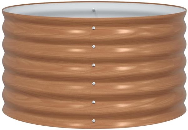 vidaXL Hochbeet Braun 80 x 80 x 44 cm Stahl 42011334 Bild 6