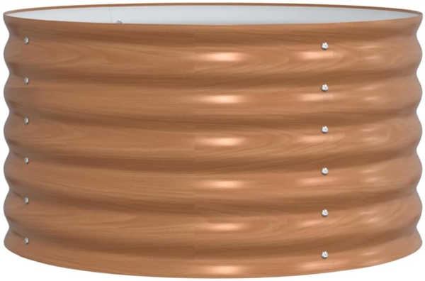 vidaXL Hochbeet Braun 80 x 80 x 44 cm Stahl 42011334