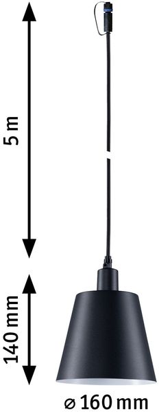 Paulmann 93104 Plug&Shine Pendelleuchte Kofia P44 anthrazit 3000K Bild 4