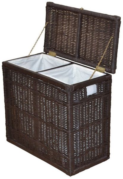 Wäschetruhe "DUO", braun