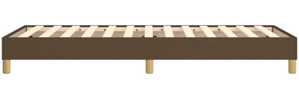 vidaXL Polsterbett, Stoff, 25,0 cm, Dunkelbraun, 100x200 cm, Natur Bild 6
