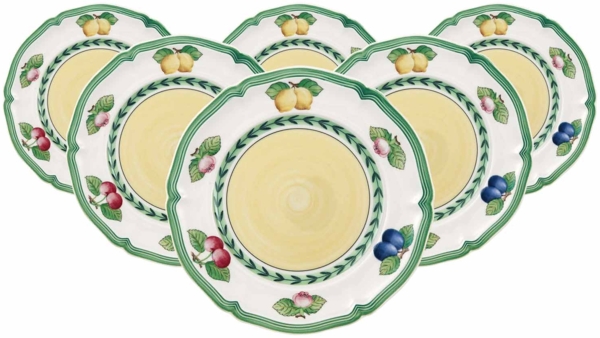 Villeroy & Boch French Garden Fleurence Brotteller ø 17,4 cm 6er Set