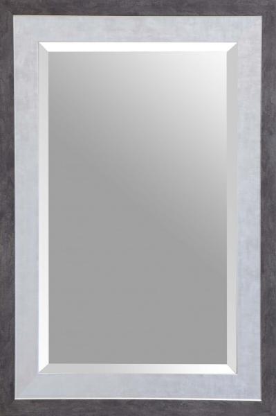 Alexa Rahmenspiegel schwarz/silber - 50x70 cm