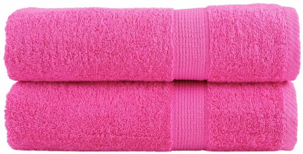 vidaXL Premium-Handtücher SOLUND 2 Stk. Rosa 50x100 cm 600 g/m² 137521