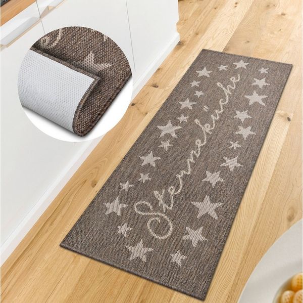 HANSE Home Küchenläufer Sterneküche, rechteckig, Höhe: 5 mm, Läufer, Rutschfest, Küchenteppich, Küche, Teppich, Pflegeleicht, Flur