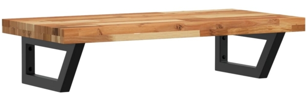 vidaXL Waschbeckenregal Wandmontage Stahl und Akazienholz 3302747