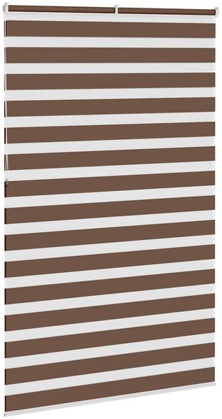 vidaXL Doppelrollo Braun 140x230 cm Stoffbreite 135,9 cm Polyester 4014399 Bild 4