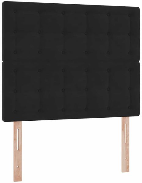 vidaXL Aufbewahrungsbett mit Matratze Schwarz 120 x 200 cm Samt 3372143 Bild 9