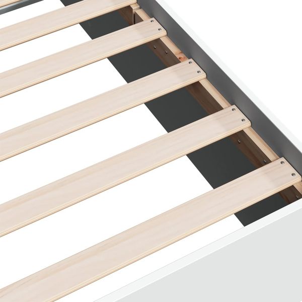 vidaXL Bettgestell Weiß 75x190 cm Holzwerkstoff 841986 Bild 7
