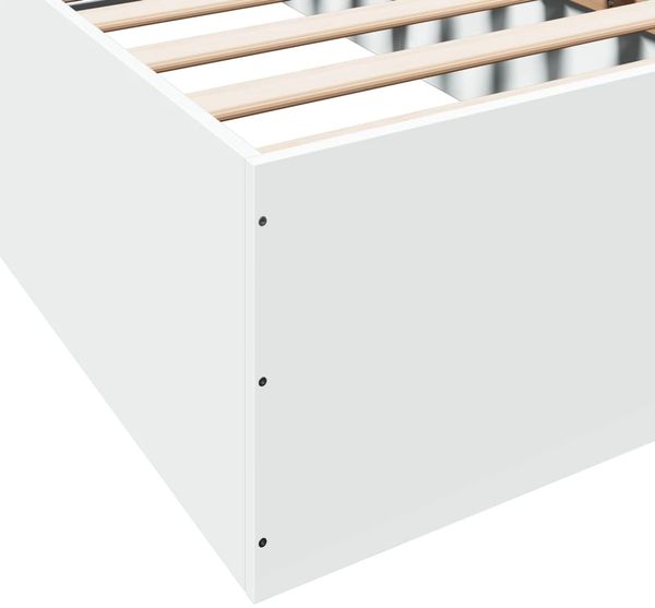 vidaXL Bettgestell Weiß 75x190 cm Holzwerkstoff 841986 Bild 8