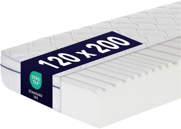 Komfortschaummatratze 23cm hohe Wendematratze mit zwei Härtegraden, DI QUATTRO, 23 cm hoch, (1-tlg), Matratze in H2+H3 & H4+H5, 90x200, 140x200 und weitere Größen