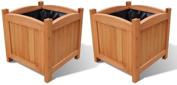 vidaXL Holz-Hochbeet 30x30x30 cm 2 Stk. 41301