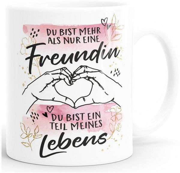 SpecialMe Tasse Tasse beste Freundin Spruch Du bist nicht nur eine Freundin Geschenk, Keramik