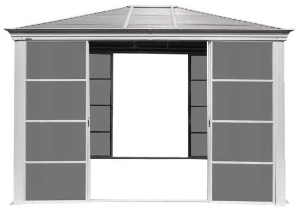 Sojag Aluminium Pavillon Striano 1012 | Champagner | 301x366x281 cm