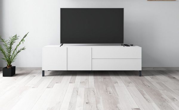 borchardt Möbel Lowboard Sophia, TV-Schrank Breite 152 cm, Metallfüße, grifflose Optik