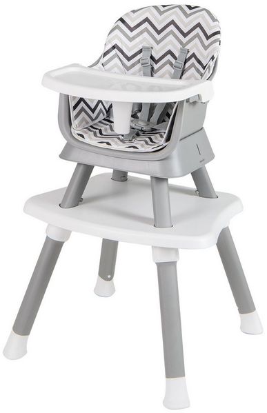 COSTWAY Hochstuhl, 6in1 Kombihochstuhl, Babystuhl, mit Sicherheitsgurt