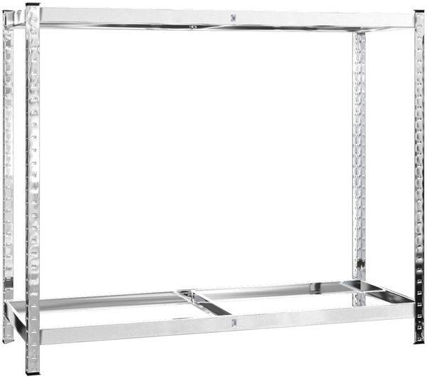 vidaXL Reifenregale mit 2 Böden 4 Stk. Silbern 110x40x110 cm Stahl 3154231 Bild 4