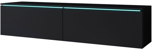 INOSIGN Lowboard LOWBOARD D, wahlweise mit oder ohne Beleuchtung, modernes TV-Board ohne Griffe, mit viel Stauraum,stehend und hängend