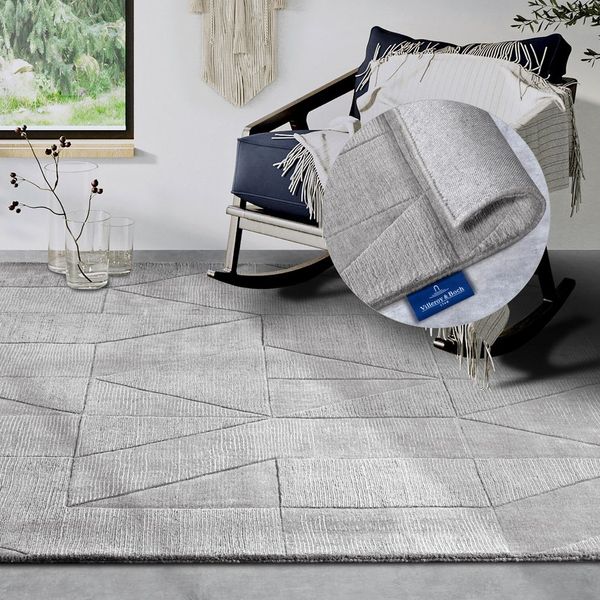 Villeroy & Boch Wollteppich Ursule, rechteckig, Höhe: 10 mm, Läufer, handgewebt, Wolle, Natur, Wohnzimmer, Geometrie, Boho