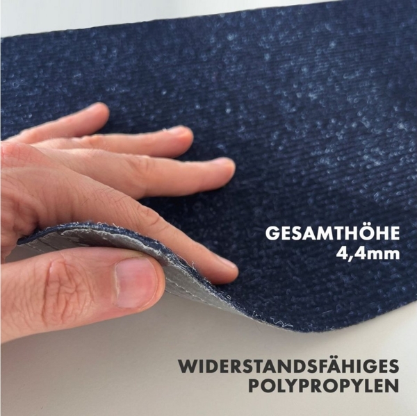 Karat Stufenmatte Denver, Treppenmatte, 5 Farben & 2 Größen, Rechteckig - ohne Lippe, Höhe: 4.4 mm, Günstiger Stufenschutz Bild 3