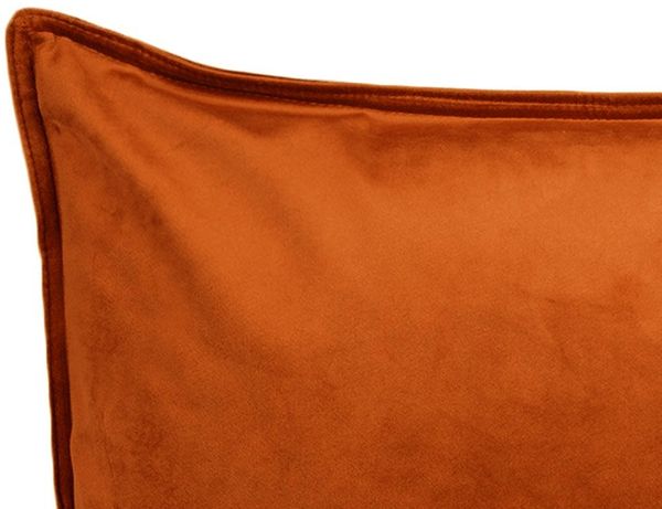 beties Kissenbezug Samt&Sonders, (1 Stück), längliche Samt Kissenhülle ca. 30x70 cm rost-orange