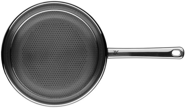 WMF Bratpfanne Profi Resist Stielpfanne mit beschichtetem Schüttrand, 24 cm, 3-Schicht-Material: Edelstahl rostfrei, Aluminium, Chromstahl (24 cm (Höhe 5 cm), 1-tlg, optimal für Herdplatten mit Ø 18 cm), Made in Germany Bild 3