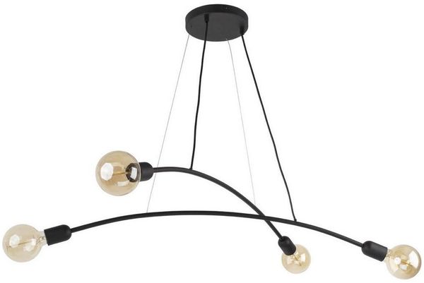 famlights Pendelleuchte famlights, Pendelleuchte Emely in Schwarz E27