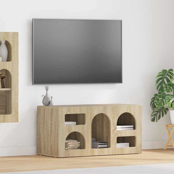 vidaXL TV-Schränk ELST 80 x 35 x 40 cm Sonoma-Eiche Holzwerkstoff 891276