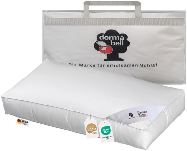 dormabell premium Gänsedaunen Nackenstützkissen Kopfkissen 40x80