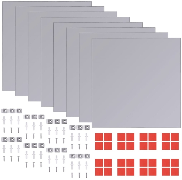 vidaXL 16.-tlg. Rahmenlose Spiegelfliesen, 20,5x20,5 cm