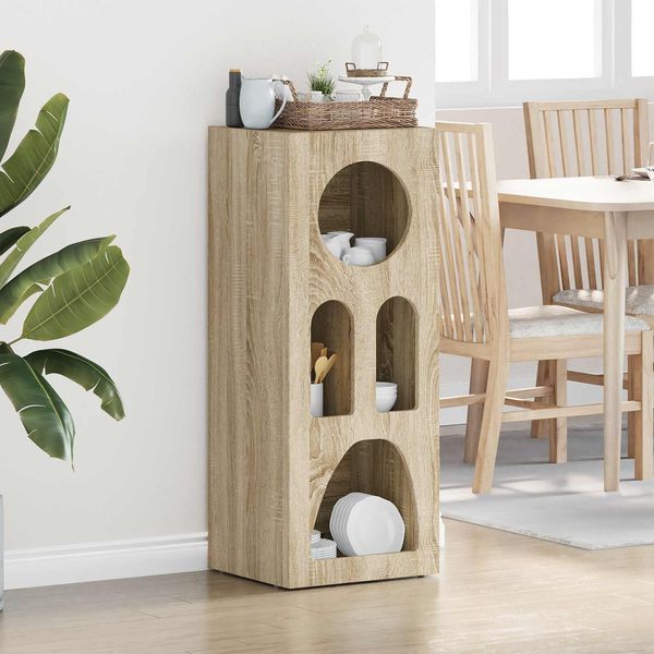 vidaXL Sideboard ELST Sonoma-Eiche 40 x 35 x 100,5 cm Holzwerkstoff 891296