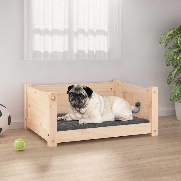 vidaXL Hundebett 65,5 x 50,5 x 28 cm Massivholz Kiefer 821447