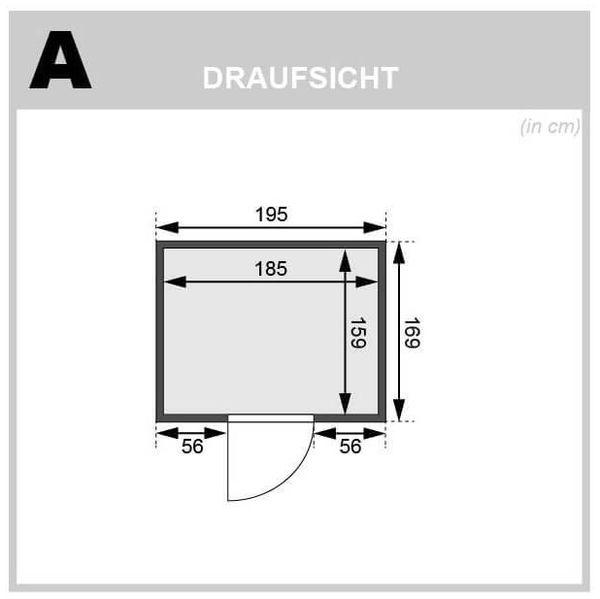Karibu Sauna Adelina ohne Dachkranz + 9kW Saunaofen mit ext. Steuerung Easy Bild 6