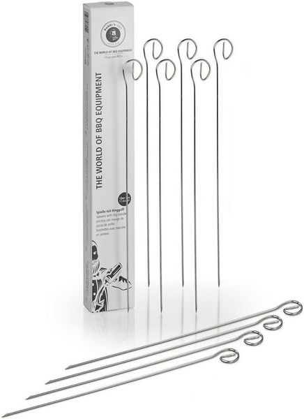 Buddy's Grillspieß Buddy´s BBQ (Set, 12-St), Schaschlikspieße, Edelstahl, wiederverwendbar, 30 cm