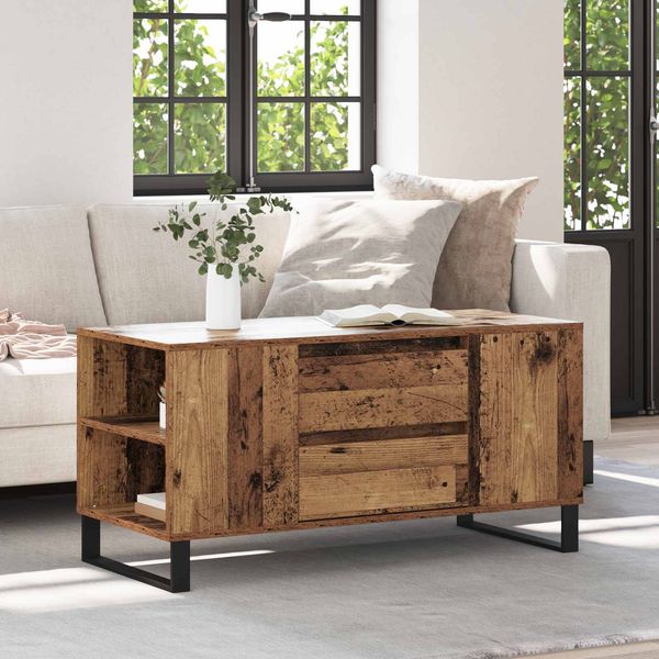 vidaXL Couchtisch Altholz 102 x 44,5 x 50 cm Holzwerkstoff 882696