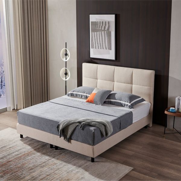 V6 Boxspringbett Modell 213 mit Taschenfederkernmatratze