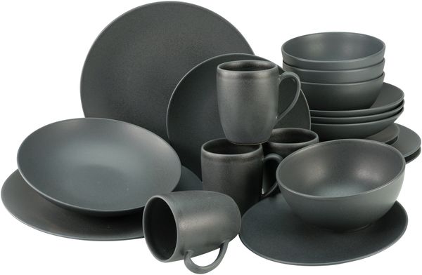 Soft Touch Schwarz, Kombiservice 20-tlg (mo)
