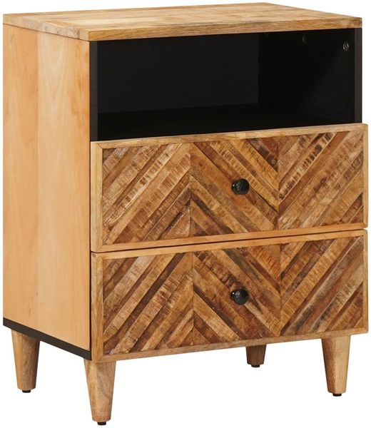 vidaXL Nachttisch Braun 50 x 33 x 60 cm Massivholz Mango 4018926
